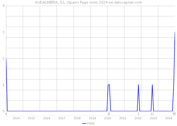 AUDALMERIA, S.L. (Spain) Page visits 2024 