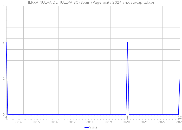 TIERRA NUEVA DE HUELVA SC (Spain) Page visits 2024 