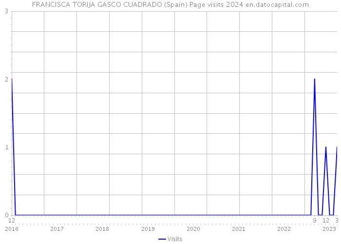 FRANCISCA TORIJA GASCO CUADRADO (Spain) Page visits 2024 