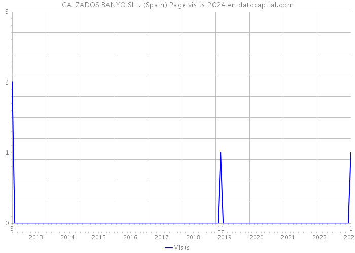 CALZADOS BANYO SLL. (Spain) Page visits 2024 