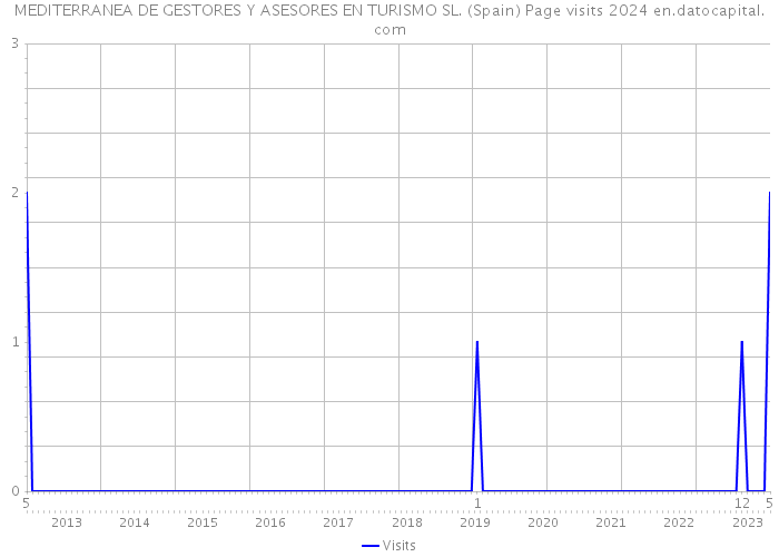 MEDITERRANEA DE GESTORES Y ASESORES EN TURISMO SL. (Spain) Page visits 2024 