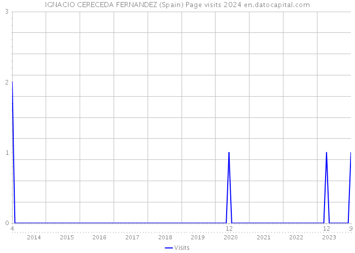 IGNACIO CERECEDA FERNANDEZ (Spain) Page visits 2024 