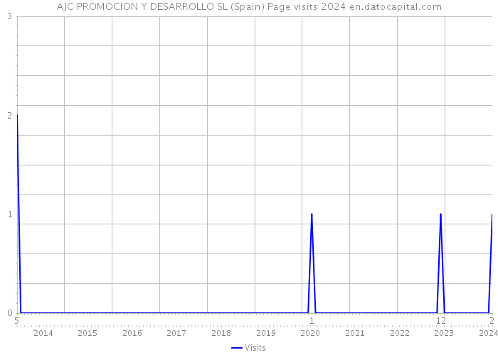 AJC PROMOCION Y DESARROLLO SL (Spain) Page visits 2024 