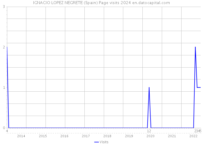 IGNACIO LOPEZ NEGRETE (Spain) Page visits 2024 