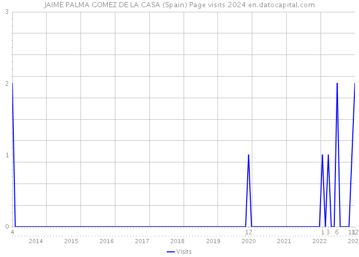 JAIME PALMA GOMEZ DE LA CASA (Spain) Page visits 2024 