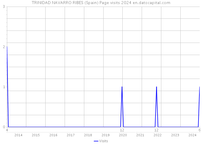 TRINIDAD NAVARRO RIBES (Spain) Page visits 2024 