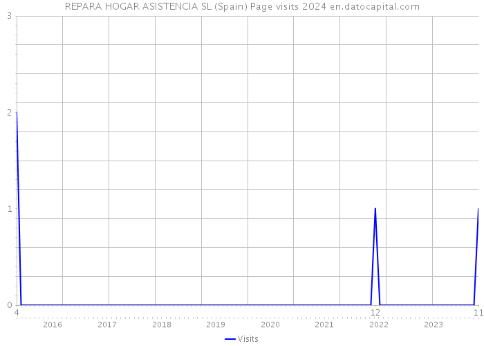 REPARA HOGAR ASISTENCIA SL (Spain) Page visits 2024 