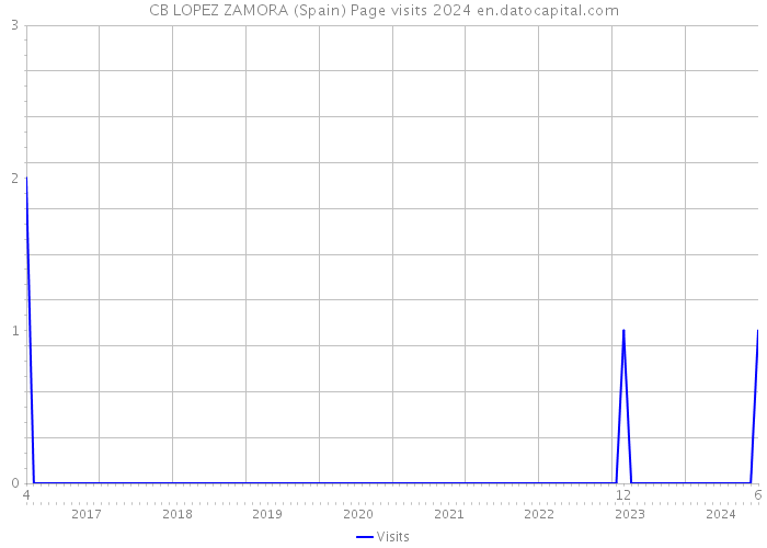 CB LOPEZ ZAMORA (Spain) Page visits 2024 