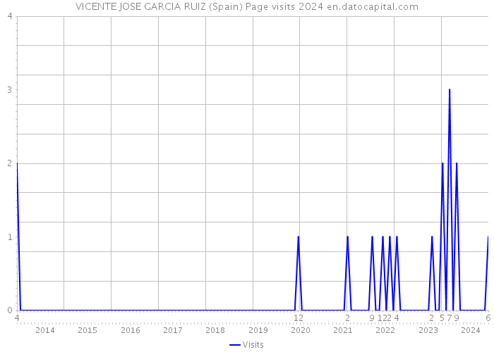 VICENTE JOSE GARCIA RUIZ (Spain) Page visits 2024 