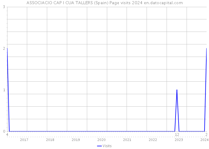 ASSOCIACIO CAP I CUA TALLERS (Spain) Page visits 2024 