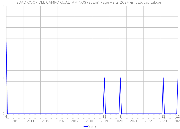 SDAD COOP DEL CAMPO GUALTAMINOS (Spain) Page visits 2024 