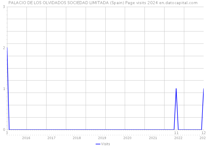 PALACIO DE LOS OLVIDADOS SOCIEDAD LIMITADA (Spain) Page visits 2024 