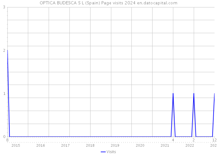 OPTICA BUDESCA S L (Spain) Page visits 2024 