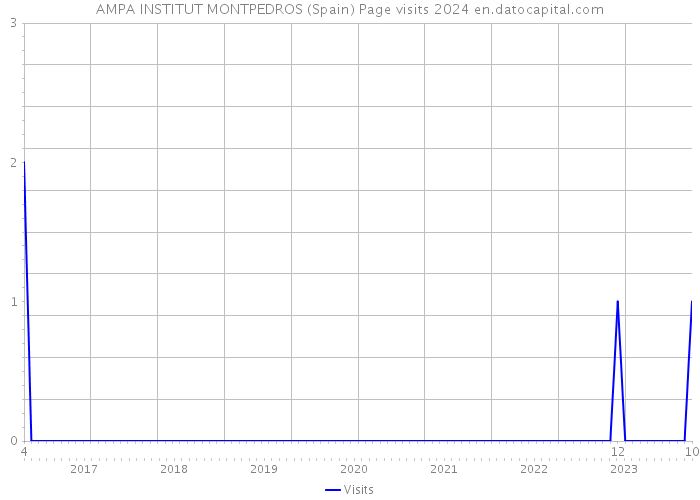 AMPA INSTITUT MONTPEDROS (Spain) Page visits 2024 