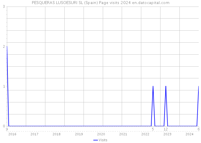 PESQUERAS LUSOESURI SL (Spain) Page visits 2024 