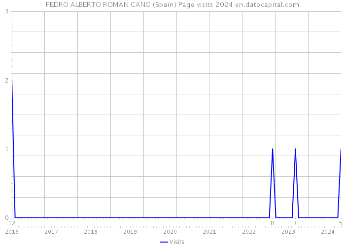 PEDRO ALBERTO ROMAN CANO (Spain) Page visits 2024 