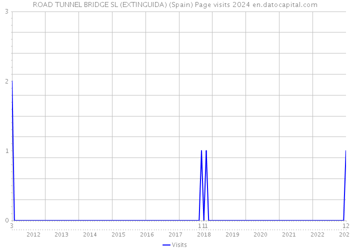 ROAD TUNNEL BRIDGE SL (EXTINGUIDA) (Spain) Page visits 2024 