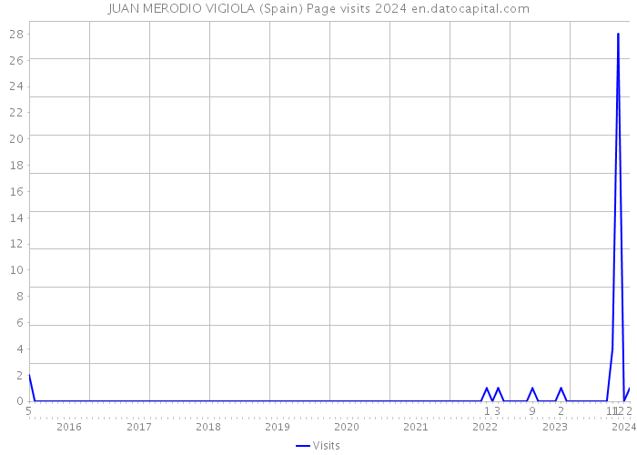 JUAN MERODIO VIGIOLA (Spain) Page visits 2024 