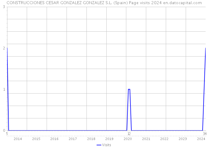 CONSTRUCCIONES CESAR GONZALEZ GONZALEZ S.L. (Spain) Page visits 2024 