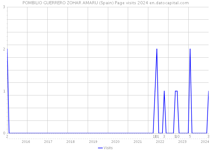 POMBILIO GUERRERO ZOHAR AMARU (Spain) Page visits 2024 