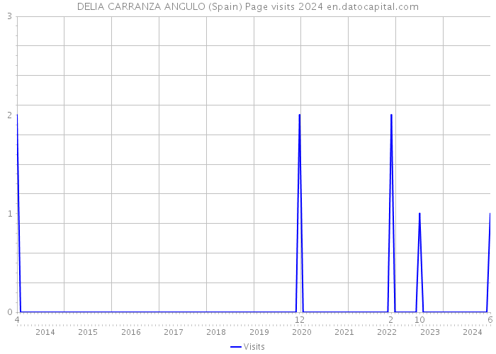 DELIA CARRANZA ANGULO (Spain) Page visits 2024 