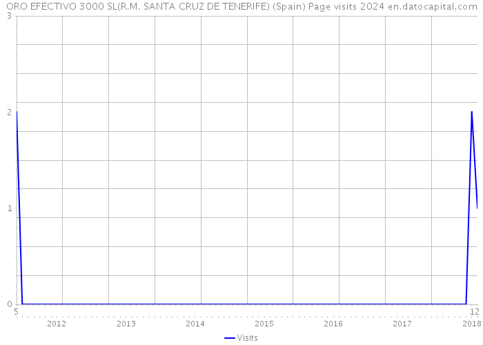 ORO EFECTIVO 3000 SL(R.M. SANTA CRUZ DE TENERIFE) (Spain) Page visits 2024 