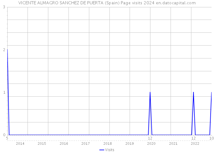 VICENTE ALMAGRO SANCHEZ DE PUERTA (Spain) Page visits 2024 