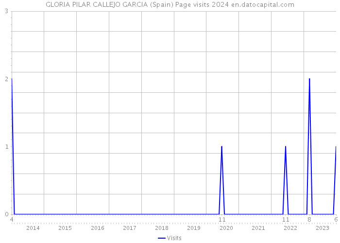 GLORIA PILAR CALLEJO GARCIA (Spain) Page visits 2024 