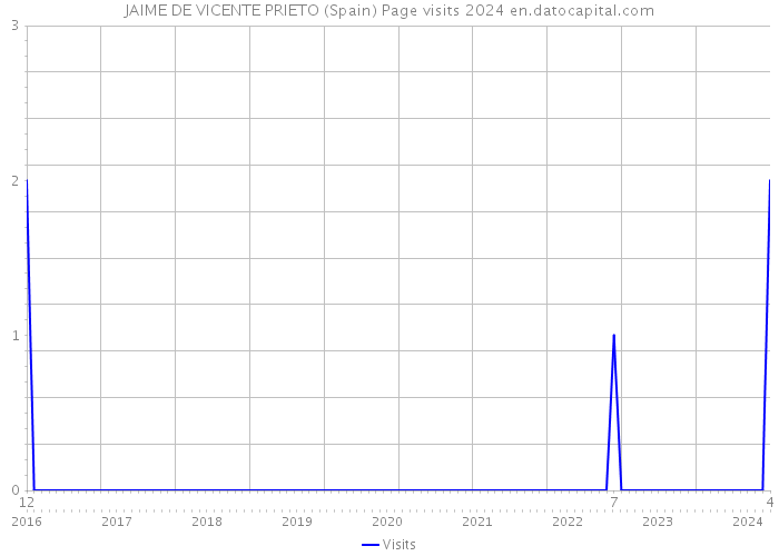 JAIME DE VICENTE PRIETO (Spain) Page visits 2024 