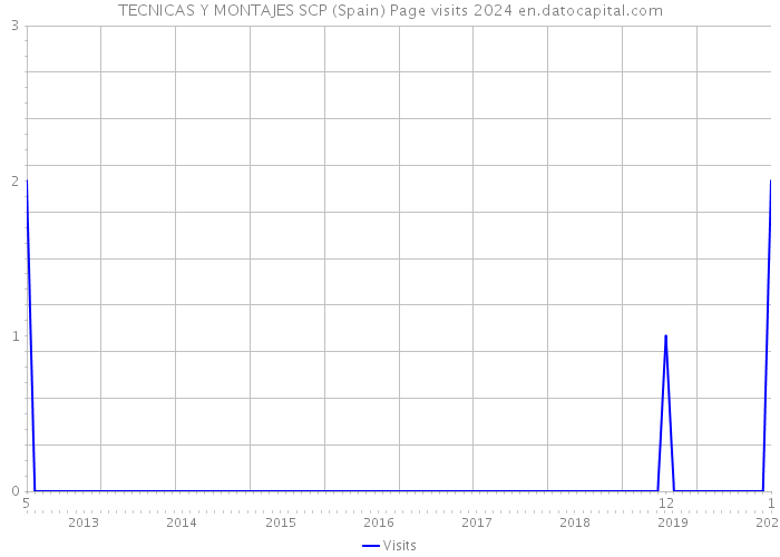 TECNICAS Y MONTAJES SCP (Spain) Page visits 2024 
