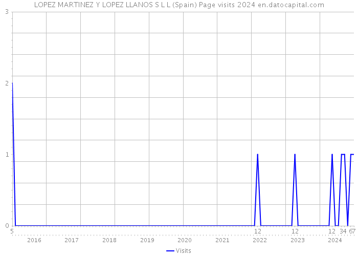 LOPEZ MARTINEZ Y LOPEZ LLANOS S L L (Spain) Page visits 2024 