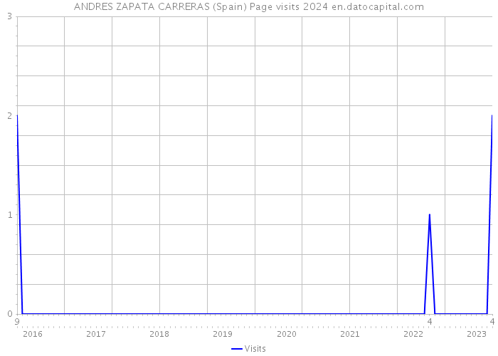 ANDRES ZAPATA CARRERAS (Spain) Page visits 2024 