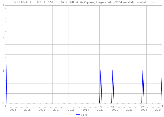 SEVILLANA DE BUZONEO SOCIEDAD LIMITADA (Spain) Page visits 2024 