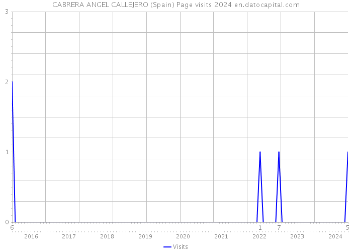 CABRERA ANGEL CALLEJERO (Spain) Page visits 2024 