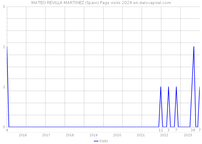 MATEO REVILLA MARTINEZ (Spain) Page visits 2024 