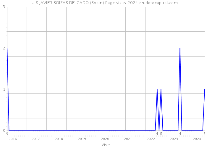 LUIS JAVIER BOIZAS DELGADO (Spain) Page visits 2024 