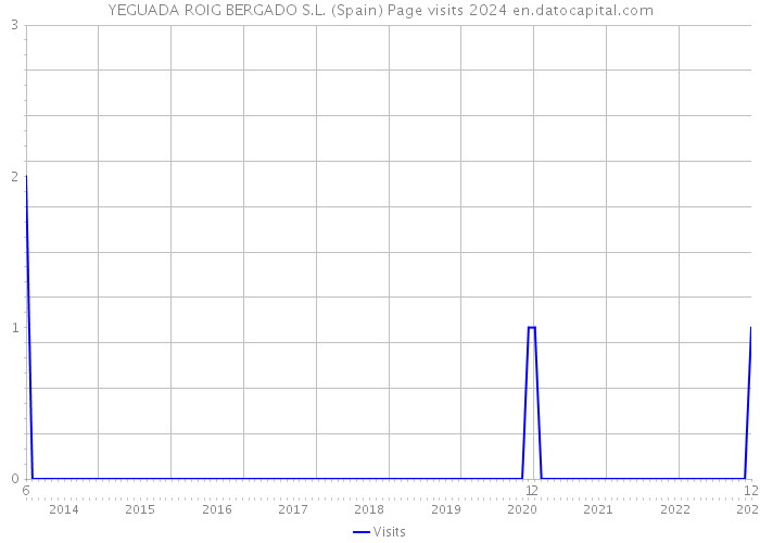 YEGUADA ROIG BERGADO S.L. (Spain) Page visits 2024 