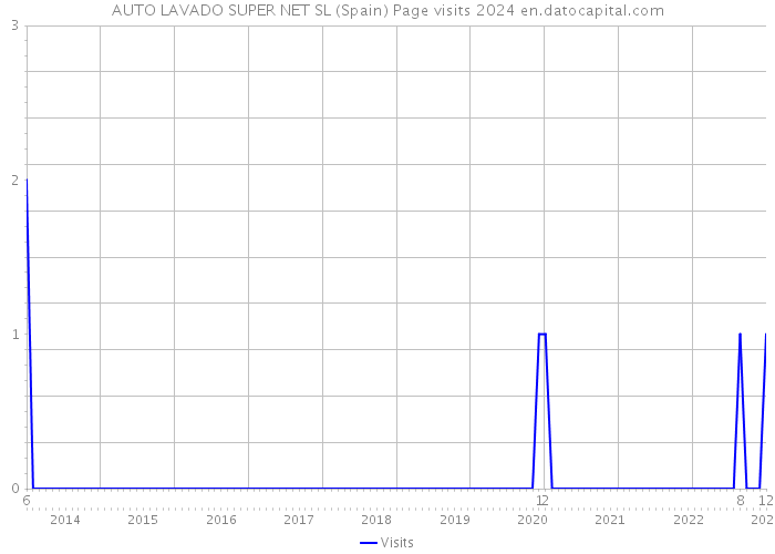 AUTO LAVADO SUPER NET SL (Spain) Page visits 2024 