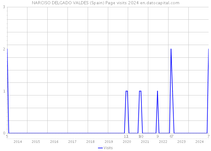 NARCISO DELGADO VALDES (Spain) Page visits 2024 