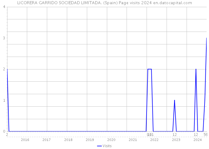 LICORERA GARRIDO SOCIEDAD LIMITADA. (Spain) Page visits 2024 