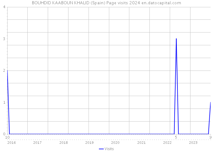 BOUHDID KAABOUN KHALID (Spain) Page visits 2024 