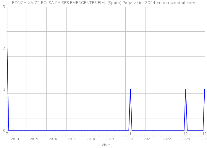 FONCAIXA 72 BOLSA PAISES EMERGENTES FIM. (Spain) Page visits 2024 