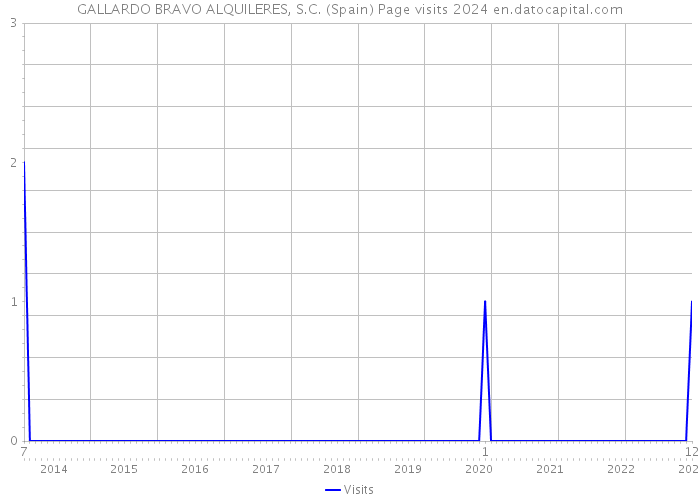 GALLARDO BRAVO ALQUILERES, S.C. (Spain) Page visits 2024 