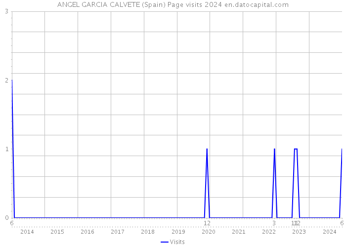 ANGEL GARCIA CALVETE (Spain) Page visits 2024 