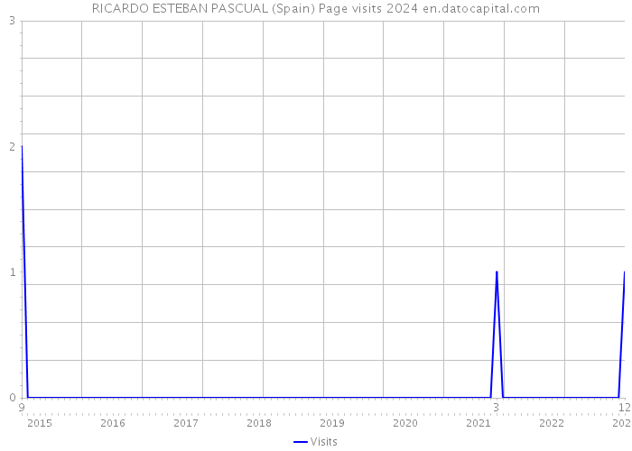 RICARDO ESTEBAN PASCUAL (Spain) Page visits 2024 