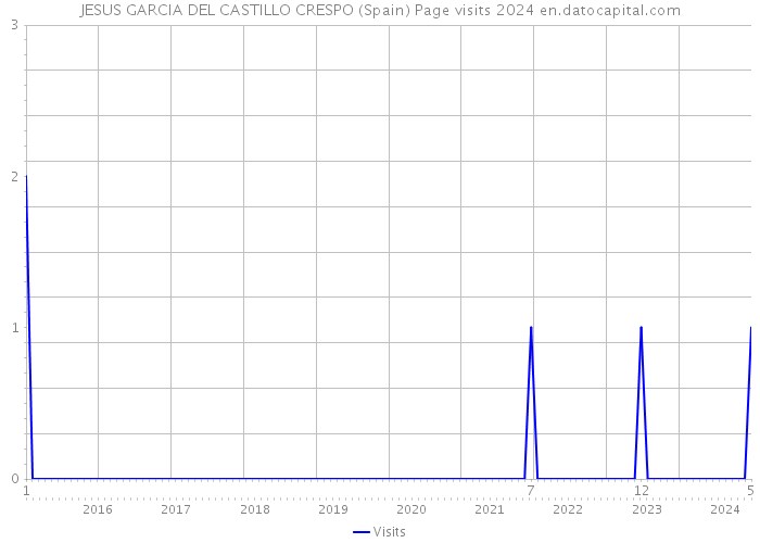 JESUS GARCIA DEL CASTILLO CRESPO (Spain) Page visits 2024 