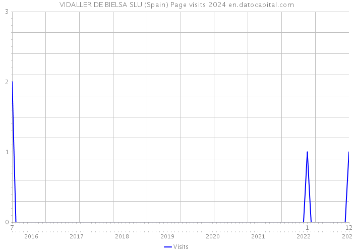 VIDALLER DE BIELSA SLU (Spain) Page visits 2024 
