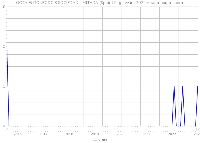 OCTA EURONEGOCIS SOCIEDAD LIMITADA (Spain) Page visits 2024 