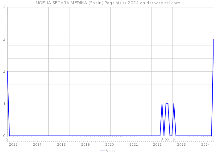 NOELIA BEGARA MEDINA (Spain) Page visits 2024 