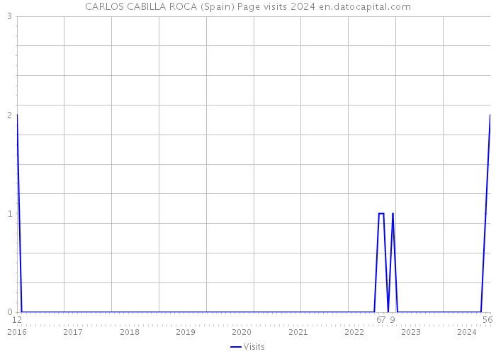 CARLOS CABILLA ROCA (Spain) Page visits 2024 
